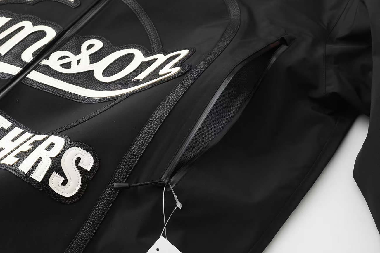 Supreme Vanson Leathers Gore Tex Shell Jacket Black Blue White Fw25 (13) - www.newkick.vip